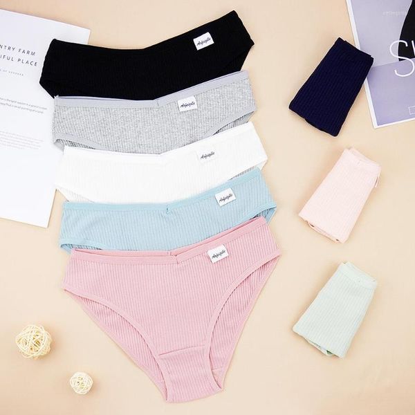 

women's panties 1 piece lot underwear women cotten for ladies pink girls briefs mid-rise lingerie femme wholesale lots bulk, Black;pink