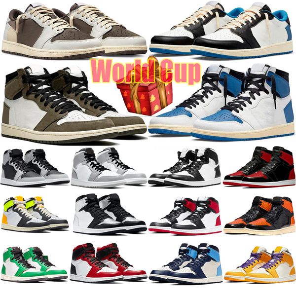 

retro shoe basketball shoes sneakers trainers sports dark mocha university blue hyper royal light smoke grey 1 jumpman 1s mens, Black