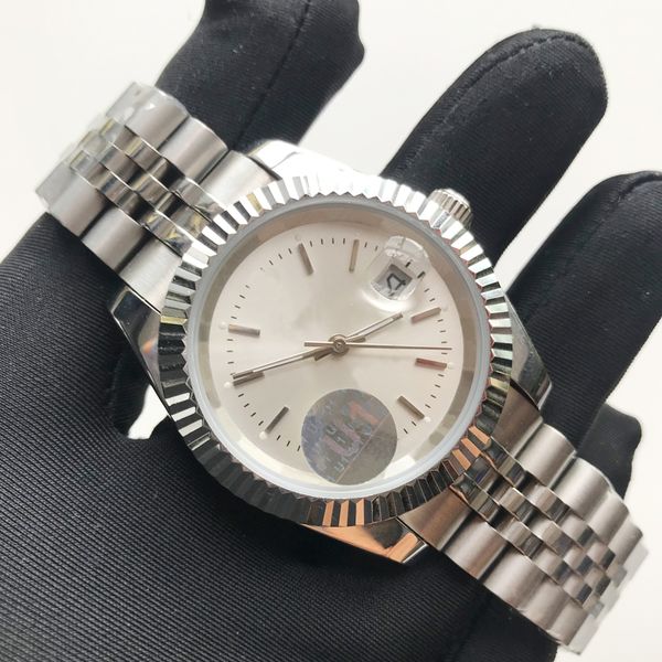 

luxury watches aaa watch silver case 41mm automatic mechanical date men watches sapphire glass quality stainless steel wristwatches, Slivery;brown