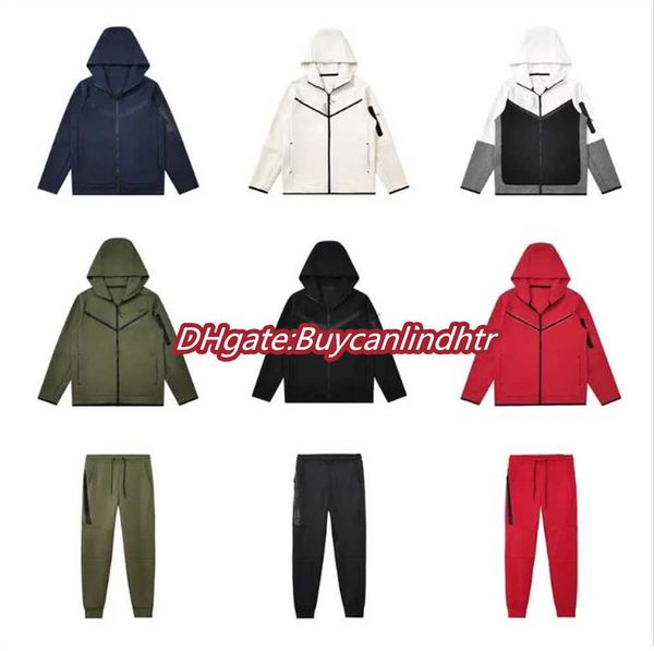 

2022 designer tech men thick tracksuit fleece jacket long sleeve hoodie sweatshirt hooded jackets jogger sweat joggers sportwear tracksuits, Gray