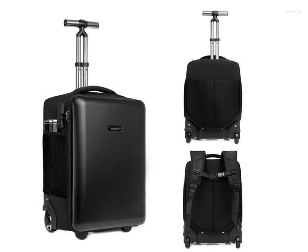

suitcases women travel trolley bag luggage suitcase business carry on hand wheels rolling backpack baggage