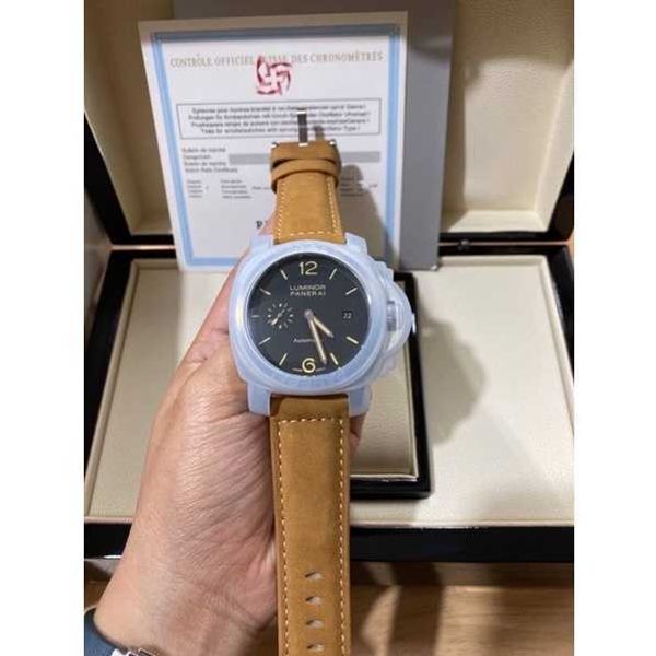 

luxury watches for mens mechanical watch paneraiss brand watcheshiend auto system size 44 mm price 4 700 baht mec italy sport wristwatches, Slivery;brown