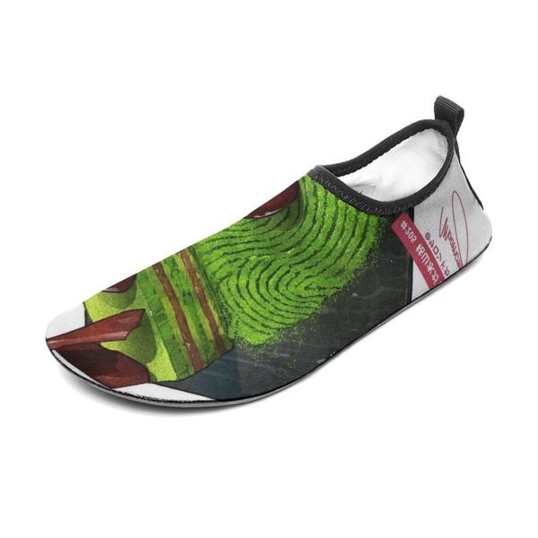 

men swimming diving custom shoes soft-soled creek sneakers green barefoot skin snorkeling wading fitness women trainers