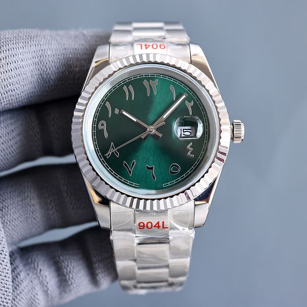 

green dial designer mens watch automatic wristwatches machinery 40mm wristwatch sapphire mirror 904l stainless steel band montre de luxe wat, Slivery;brown