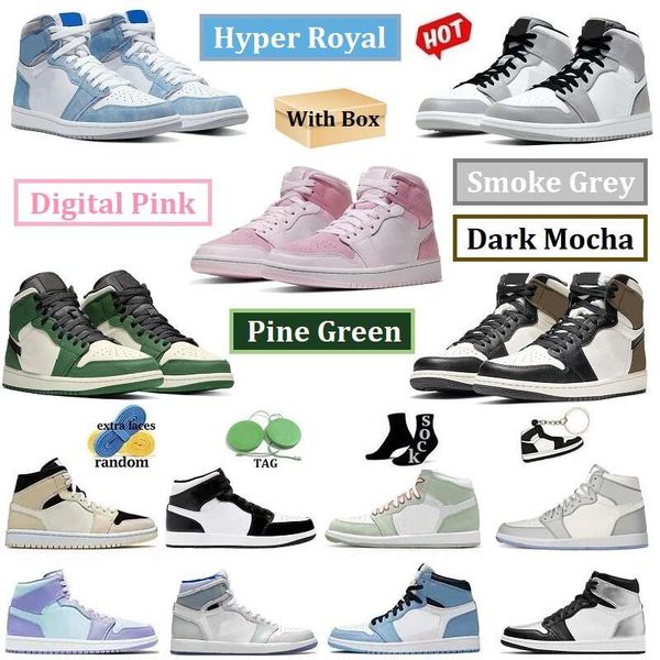 

2023 jumpman 1 basketball shoes 1s men women running outdoor sneakers sports shoes obsidian og high pine green black court purple royallvhs