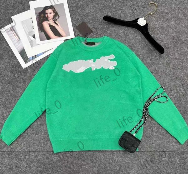 

brand womens sweaters before printed casual joker round collar pullover commuting knitwears warm fashion designer cardigan 1907, White;black