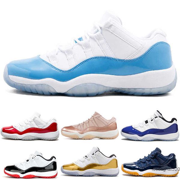 

2022 fashion men low basketball shoes 11s bred concord infrared university blue varsity red rose gold closing ceremony navy gum sports jordo, Black