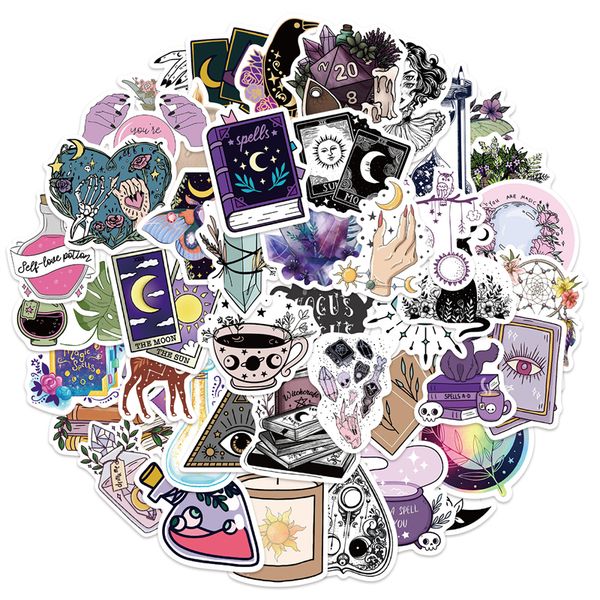 

50pcs witchy stickers apothecary magic goth aesthetic stickers