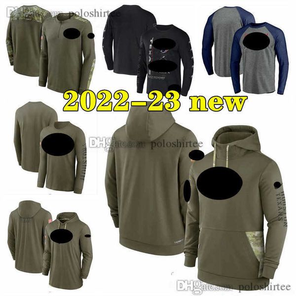 

men's houston''texans''football hoodies sweatshirt olive 2022-23 salute to service therma performance pullover foot, Blue;black