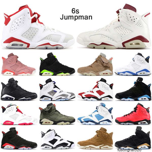 

2022 jumpman 6s electric green basketball shoes 6 unc black infrared carmine british khaki dmp golden harvest angry bull jordens jordon jord