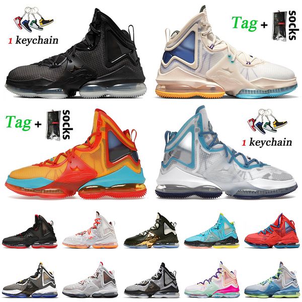 

with tag socks lebrons 19 19s basketball shoes for women mens hardwood classic black anthracite green glow space jam dutch blue fast food ro