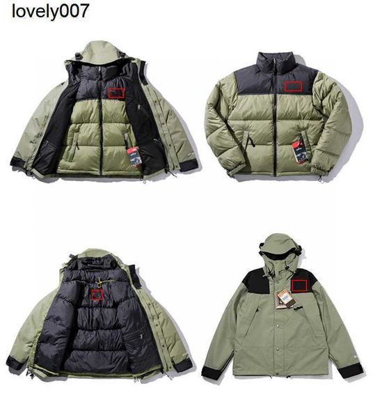 

designer men's down parkas outdoor series sportswear the down jacket face, Black