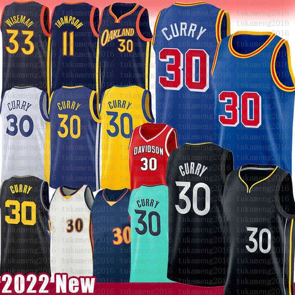 

basketball jerseys stephen curry mens wiseman klay thompson 75th anniversary city jersey 30 33 11, Black