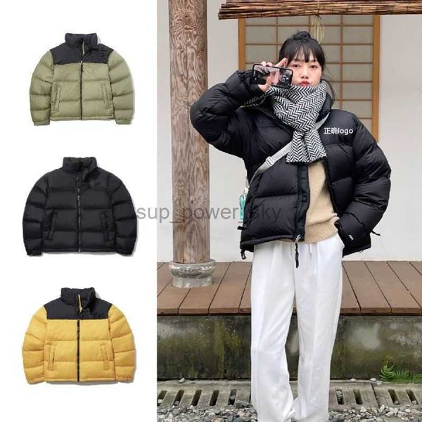

mens down the face designer parkas fashion brand short down jacket men women couple winter coat outdoor thickened warm bread jacket, Black