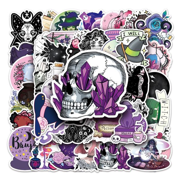 

50pcs medicine refining witchy stickers apothecary magic goth aesthetic stickers