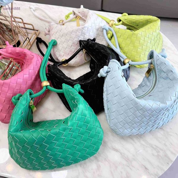 

designer bag bottegas venetta s venetas jodie small golden ball woven hand yuanbao genuine leather one shoulder armpit niche fashion