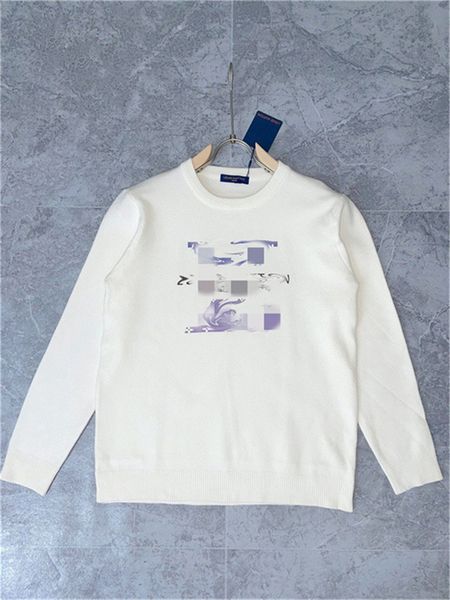 

22ss designer sweater h embroidery hoodie men wool sweaters casual sweatshirt pullover jacket 011, Black