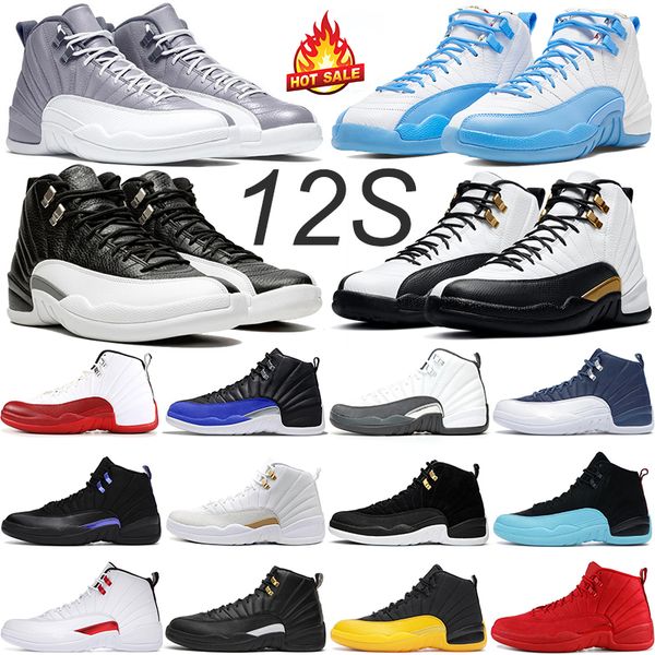 

jumpman 12s men basketball shoes indigo university blue cherry dark grey concord gym red game hyper royal mens outdoor sports trainers sneak