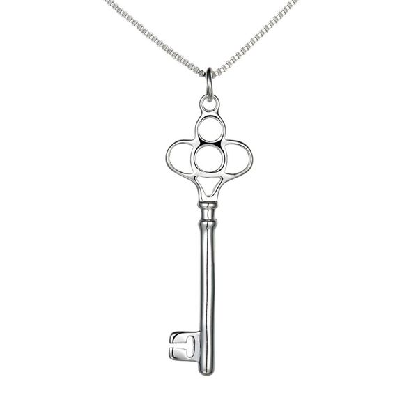 

-selling jewelry 925 silver key pendant necklace 10pcs lot285c