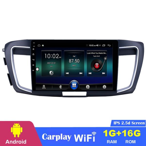 

car dvd video multimedia system stereo player for honda accord 9 2013 high version 10.1" android auto audio