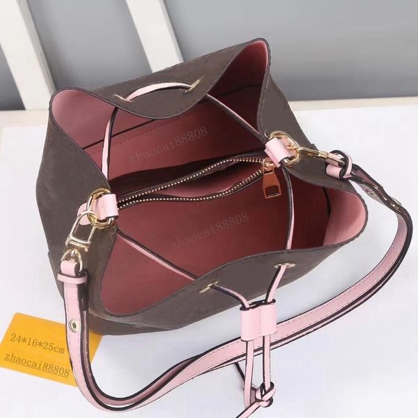 

sturdy stylish bucket bags drawstring closure tote women leather crossbody shoulder bags handbags fashion messenger designer bag