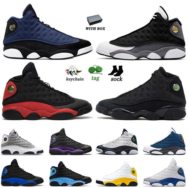 

jumpman 13 black flint basketball shoes 13 with box reverse bred brave blue unc court purple university gold phantom j13s j13 mens womens tr