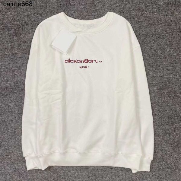 

designerwomen's hoodies sweatshirts autumn new letter foam long sleeve relaxed alexanders neck men women wangs, Black
