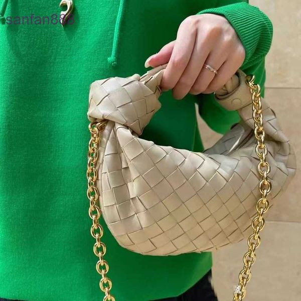 

bottegas venetta bag bottegas bag jodie leather women's bag single shoulder diagonal chain mini woven knotted leather handle cloud 3gl9