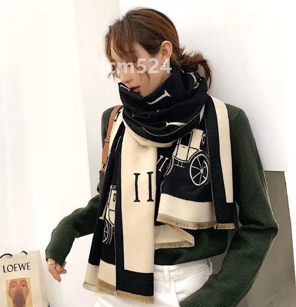 

Echarpe Silk Scarf Scarf Winter Pashmina for Designers Warm Scarfs Fashion Classic Women Imitate Cashmere Wo