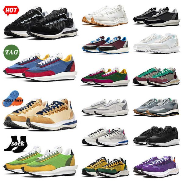 

running shoes mens trainers sports sneakers sesame triple black white light smoke cool grey varsity blue bright citron ldwaffle waffle