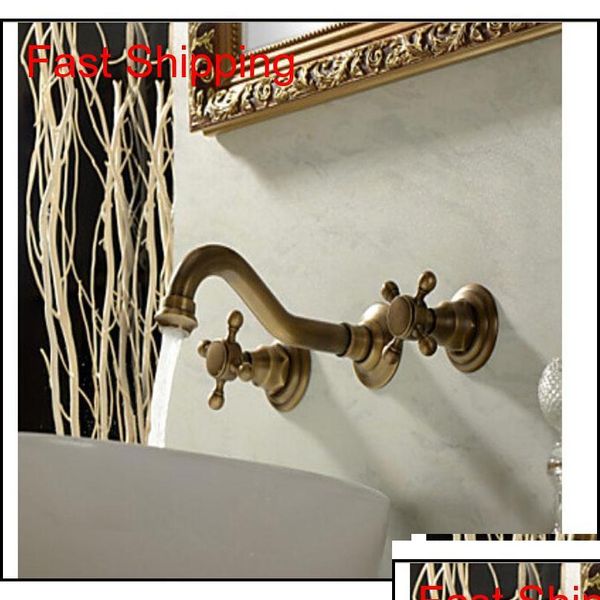

bathroom sink faucets wholesale and retail new antique brass widespread wall mounted faucet ba qy ots0a