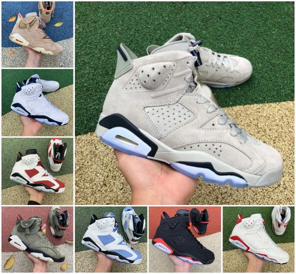 

jumpman 6 6s georgetown mens basketball shoes metallic silver red oreo unc white midnight navy british khaki triple black infrared mint foam