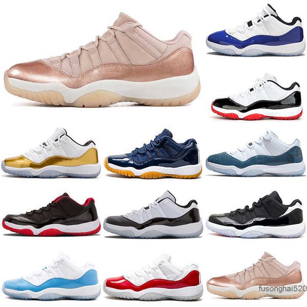 

2023 ing men low basketball shoes 11s bred concord infrared university blue varsity red rose gold closing ceremony navy gum sports