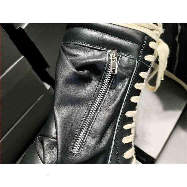 

rick dress shoes ro men's and women's high boots owens leather shoes informal sports overalls velvet pink 5925301c