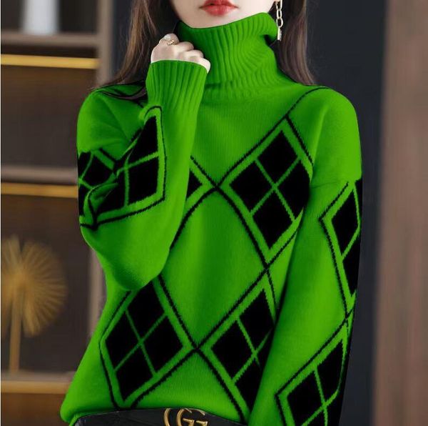 

women oversized sweater long sleeve pullover jumper winter loose warm clothes elegant mock neck female vintage striped top, White;black