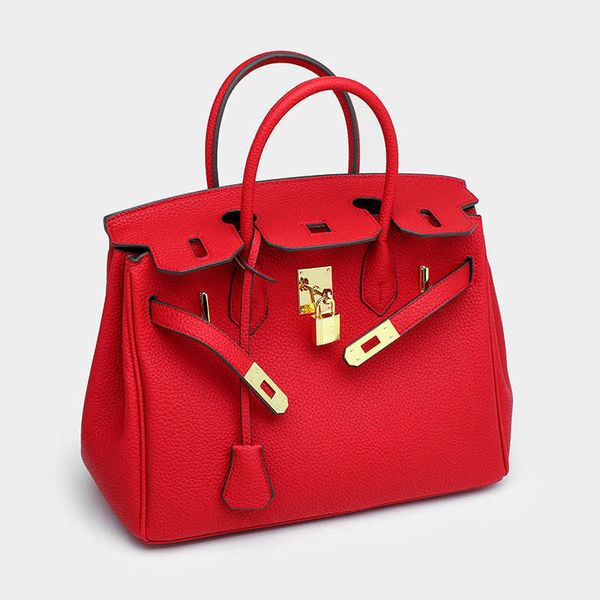 

fashion handbag birkins ladies bag herme lychee pattern hand large capacity bride wedding kellies hand women s 2022 new trend