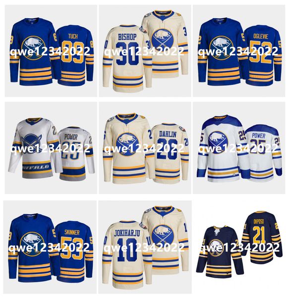 

buffalo owen power sabres hockey jersey jeff skinner alex tuch 2022 heritage classic rasmus dahlin tage thompson ben bishop kyle okposo dyla, Black;red