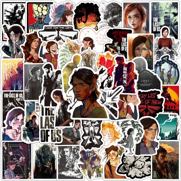 

50pcs the last of us stickers game character graffiti kids toy skateboard car motorcycle bicycle sticker decals wholesale