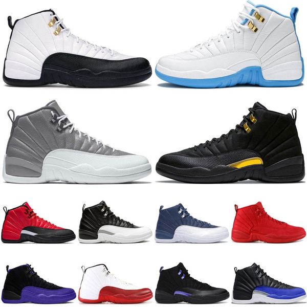 

12 12s retro mens basketball shoes playoffs royalty taxi grind flu game gym red university gold men sport women sneakers trainers