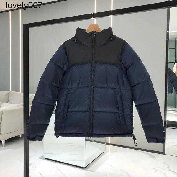 

designer the men's face classic down jacket women's thickened warm men's white duck down lovers' embroidered coat, Black