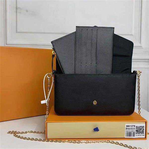 

5a luxurys bag 3 pcs/set women crossbody womens purse messenger bags handbags flowers lady leather shoulder bag