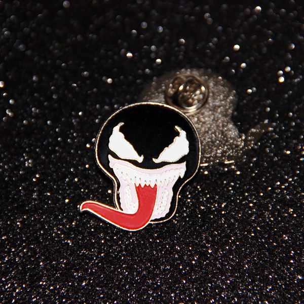 

black hero brooch cute anime movies games hard enamel pins collect cartoon brooch backpack hat bag collar lapel badges, Blue
