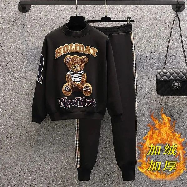 

men tracksuits casual 2 pieces sets warm women hoodie sweatshirt sweatpants sportswear jogger sport suit hoodies pants man jackets tennis sw, Gray