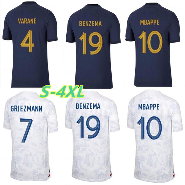 

2022 french benzema mbappe soccer jerseys s-4xl 22 23 griezmann pogba kante men ang woman football shirt dembele kimpembe varane saliba dign, Black;yellow