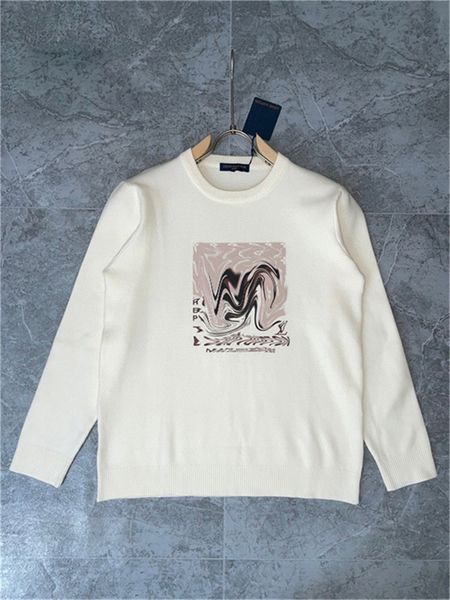 

22ss designer sweater h embroidery hoodie men wool sweaters casual sweatshirt pullover jacket 016, Black