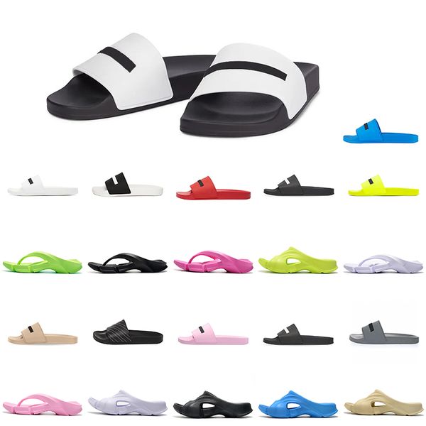 

all-match triple black white fashion slippers women mens designer platform slides shoes sandals rubber sole slide slipper