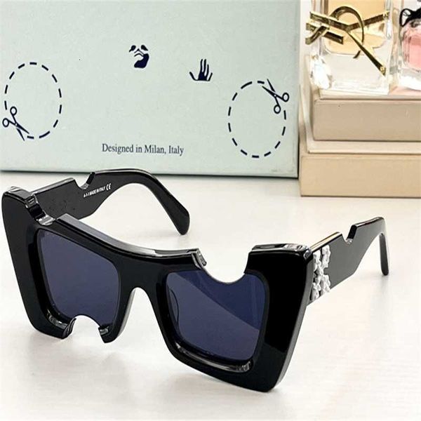 

new off sunglasses men acetate american fashion brand ow40006 square male sun glasses, White;black