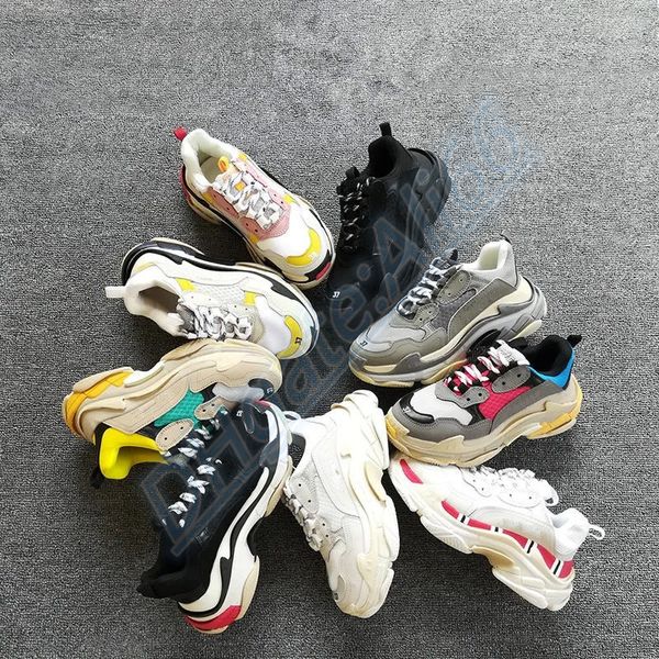 

2023 new luxury designer shoe woman daddy man ladies casual shoes designer 17fw triple s chaussures jogging platform sneakers multicolor ill