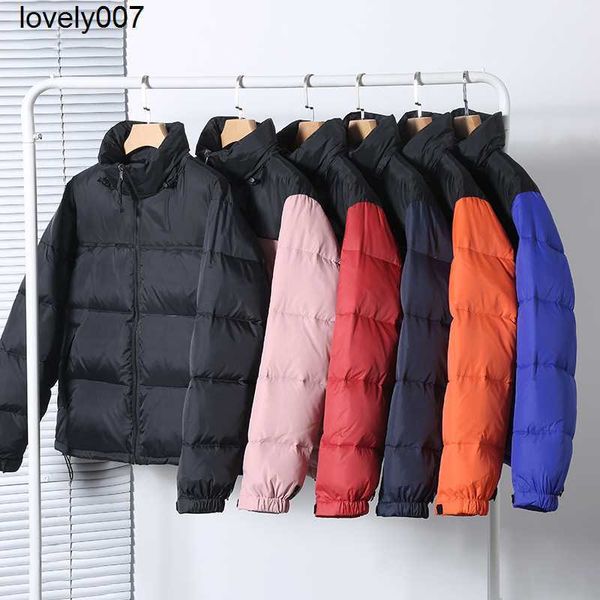 

designer men's down the parkas face new male female couples white duck down trend fashion youth winter solid color, Black