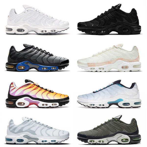 

authentic 2022 original tn plus running shoes mens womens triple black all white pink snakeskin sky blue oreo outdoor trainers sneakers jord
